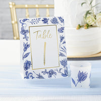 Thumbnail for Blue Willow Wedding Table Numbers (1-25) Alternate Image 2, Kate Aspen | Table Numbers