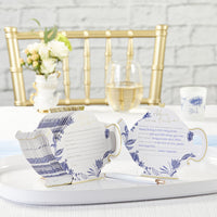 Thumbnail for Blue Willow Wedding Advice Cards - Teapot (Set of 50) Main Image, Kate Aspen | Games and Advice Cards