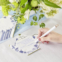 Thumbnail for Blue Willow Wedding Advice Cards - Teapot (Set of 50) Alternate Image 2, Kate Aspen | Games and Advice Cards
