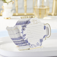 Thumbnail for Blue Willow Wedding Advice Cards - Teapot (Set of 50) Alternate Image 3, Kate Aspen | Games and Advice Cards