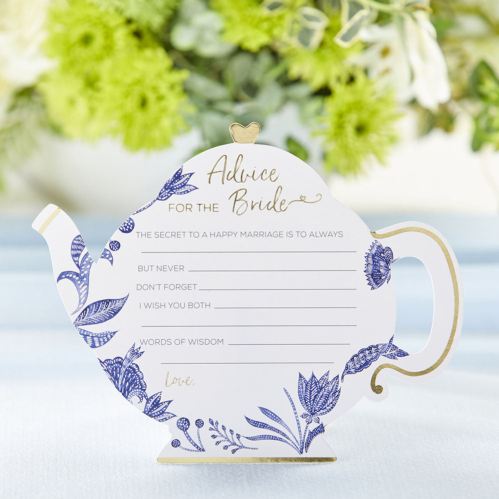 Blue Willow Wedding Advice Cards - Teapot (Set of 50) Alternate Image 4, Kate Aspen | Games and Advice Cards