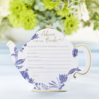 Thumbnail for Blue Willow Wedding Advice Cards - Teapot (Set of 50) Alternate Image 4, Kate Aspen | Games and Advice Cards