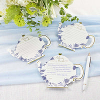 Thumbnail for Blue Willow Wedding Advice Cards - Teapot (Set of 50) Alternate Image 5, Kate Aspen | Games and Advice Cards