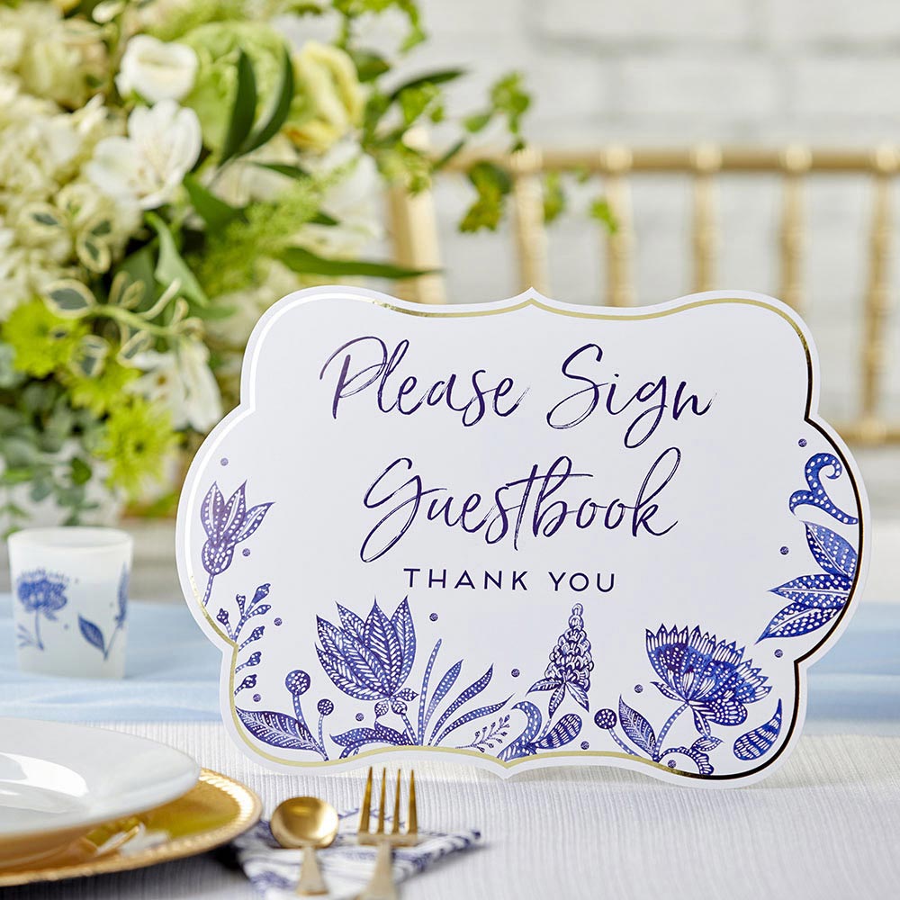 Blue Willow Décor Sign Kit (Set of 8) Alternate Image 7, Kate Aspen | Party Kit