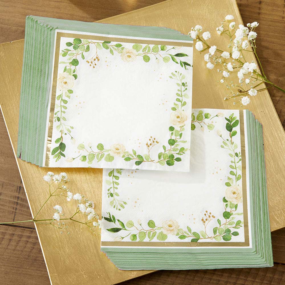 Botanical Garden 2 Ply Paper Napkins (Set of 30) Main Image, Kate Aspen | Napkins