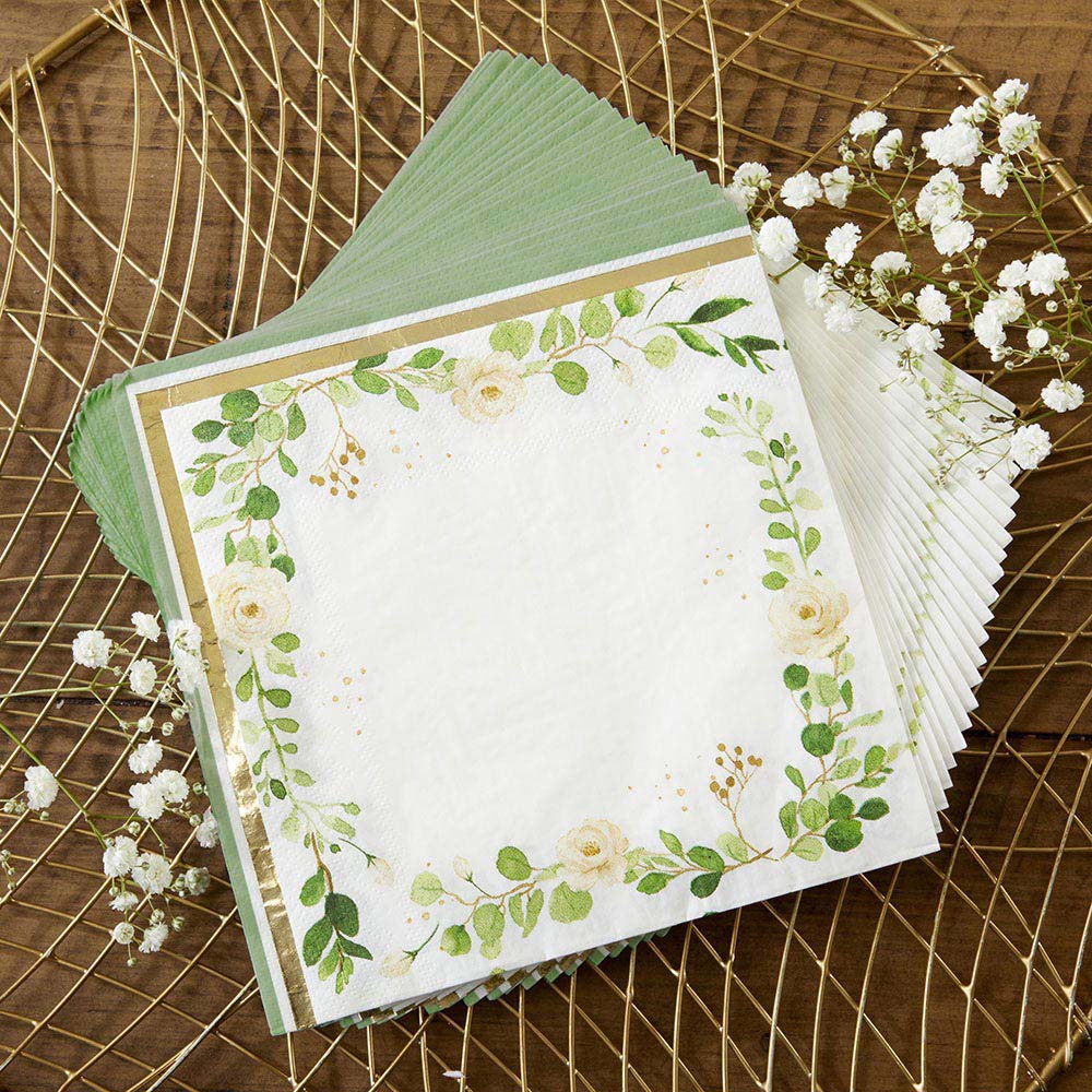 Botanical Garden 2 Ply Paper Napkins (Set of 30) Alternate Image 3, Kate Aspen | Napkins