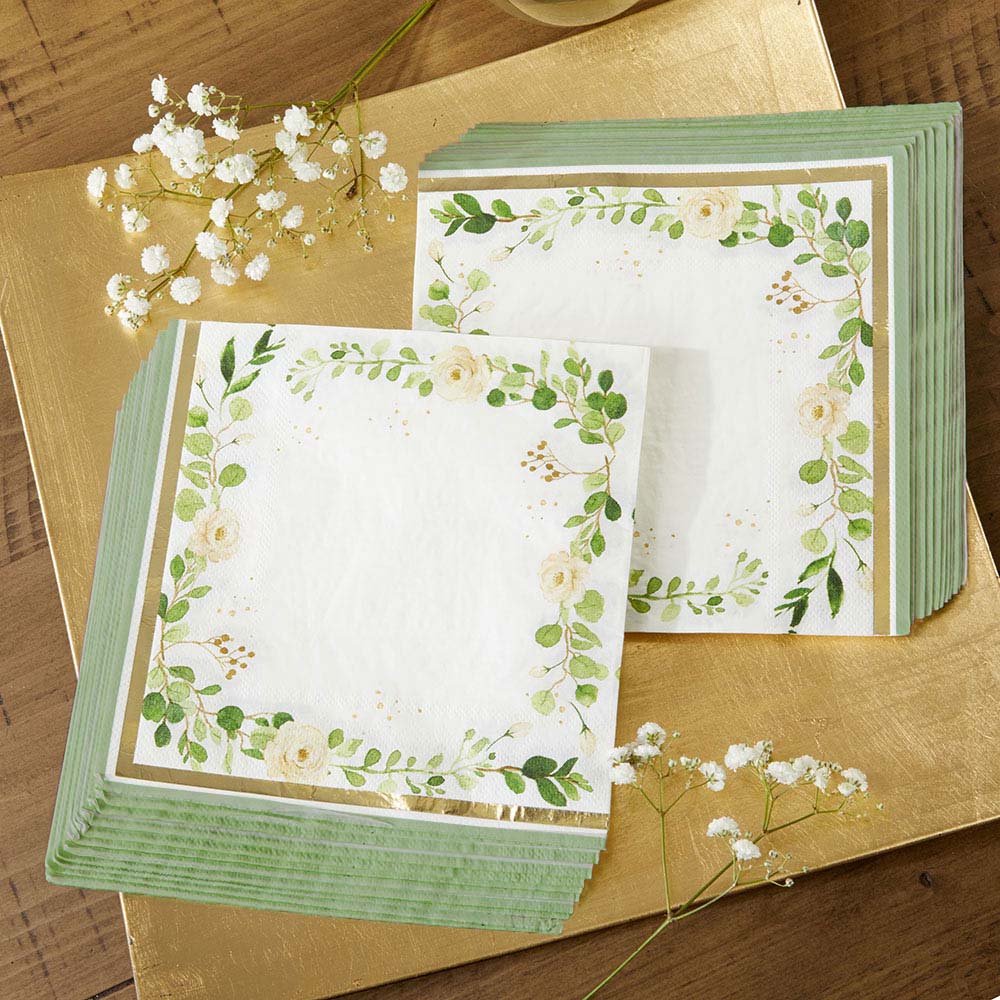 Botanical Garden 2 Ply Paper Napkins (Set of 30) Alternate Image 5, Kate Aspen | Napkins