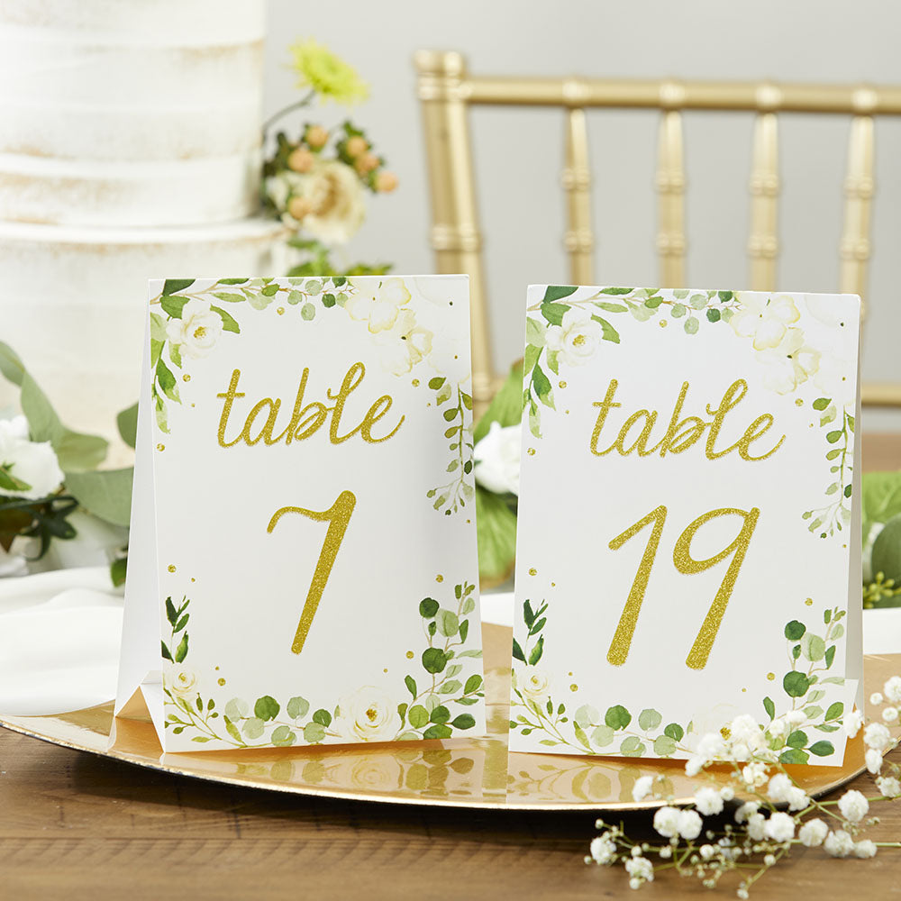 Botanical Garden Wedding Table Numbers (1-25)