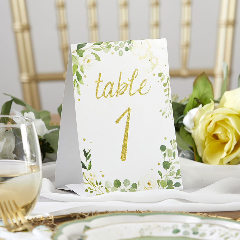 Botanical Garden Wedding Table Numbers (1-25)