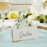 Thumbnail for Botanical Garden Tent Place Card (Set of 50) Alternate Image 2, Kate Aspen | Place Card Holders & Frames