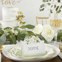 Thumbnail for Botanical Garden Tent Place Card (Set of 50) Alternate Image 5, Kate Aspen | Place Card Holders & Frames
