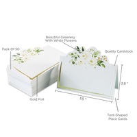 Thumbnail for Botanical Garden Tent Place Card (Set of 50) Alternate Image 7, Kate Aspen | Place Card Holders & Frames