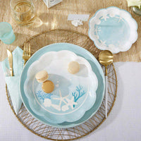 Thumbnail for Beach Party 9 in. Premium Paper Plates (Set of 16) Alternate Image 2, Kate Aspen | Paper Plate