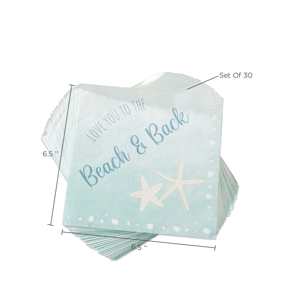 Beach Party 2 Ply Paper Napkins (Set of 30) Alternate Image 6, Kate Aspen | Napkin