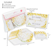 Sweet as Can Bee Advice Card & Baby Shower Game (Set of 50)