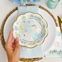Thumbnail for Elephant Baby Shower 7 in. Premium Paper Plates - Blue (Set of 16) Alternate Image 4, Kate Aspen | Paper Plate