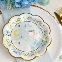 Thumbnail for Elephant Baby Shower 7 in. Premium Paper Plates - Blue (Set of 16) Alternate Image 5, Kate Aspen | Paper Plate