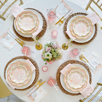 Elephant Baby Shower 9 in. Premium Paper Plates - Pink (Set of 16) Alternate Image 2, Kate Aspen | Paper Plate