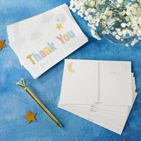 Thumbnail for Twinkle Twinkle Invitation & Thank You Card Bundle (Set of 25) Alternate Image 4, Kate Aspen | Invitation/Thank You Cards