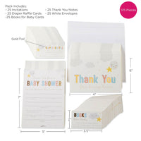 Thumbnail for Twinkle Twinkle Invitation & Thank You Card Bundle (Set of 25) Alternate Image 6, Kate Aspen | Invitation/Thank You Cards
