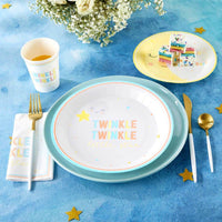 Thumbnail for Twinkle Twinkle 9 in. Premium Paper Plates (Set of 16) Alternate Image 7, Kate Aspen | Paper Plate