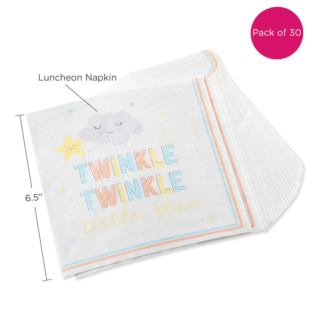 Twinkle Twinkle 2 Ply Paper Napkins (Set of 30) Alternate Image 6, Kate Aspen | Napkin