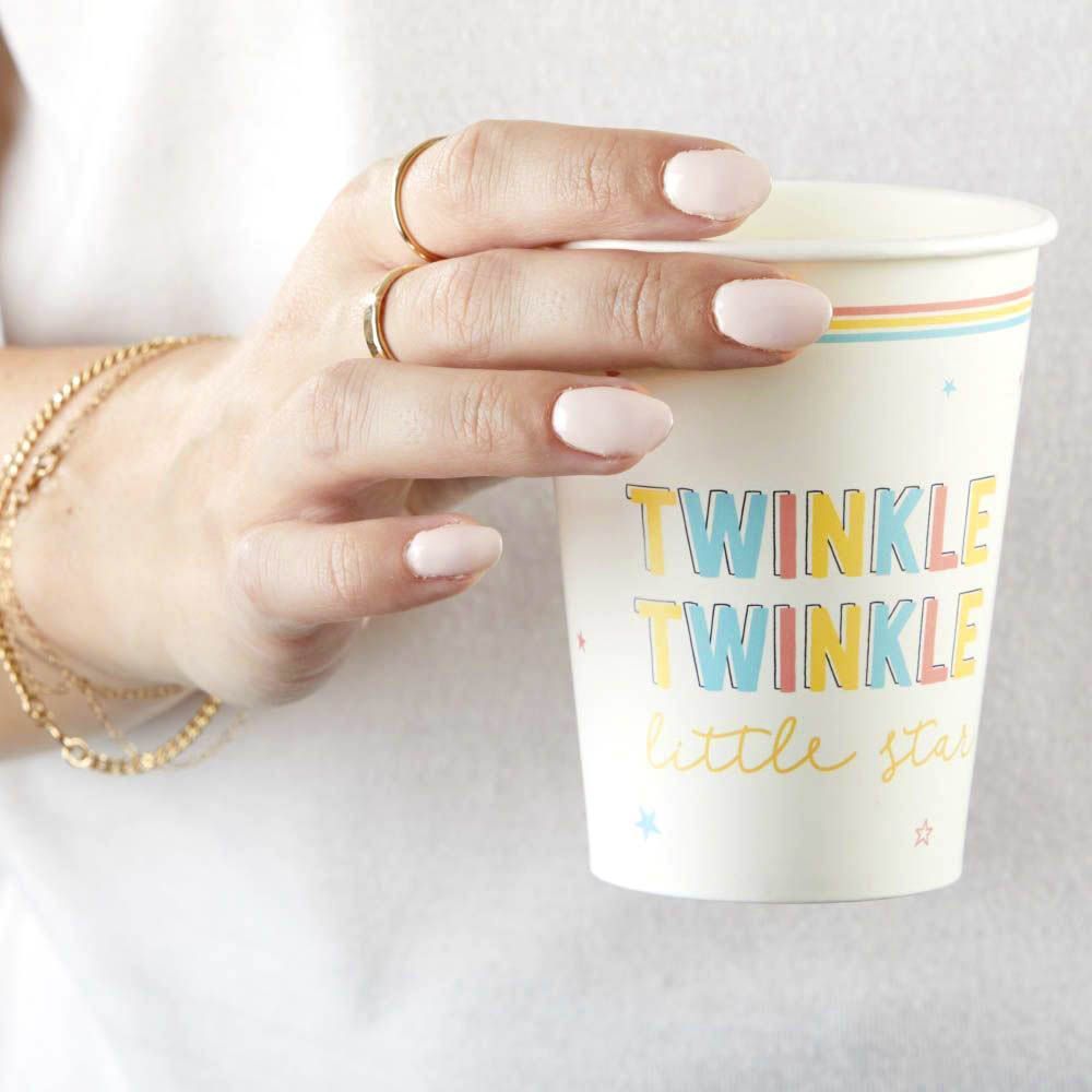 Twinkle Twinkle 8 oz. Paper Cups (Set of 16) Alternate Image 3, Kate Aspen | Cups