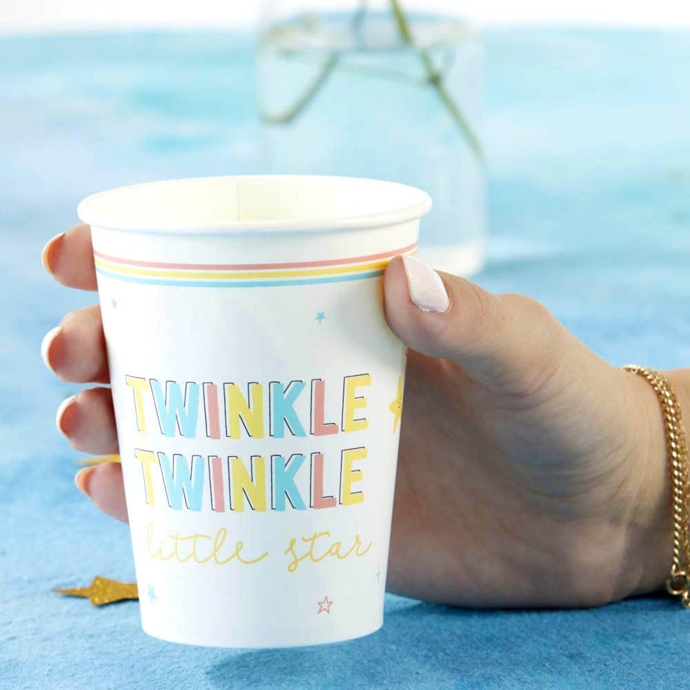 Twinkle Twinkle 8 oz. Paper Cups (Set of 16) Alternate Image 5, Kate Aspen | Cups