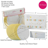 Thumbnail for Twinkle Twinkle Advice Card & Baby Shower Game (Set of 50) Alternate Image 6, Kate Aspen | Games and Advice Cards
