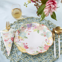 Thumbnail for Garden Blooms 9 in. Premium Paper Plates (Set of 16) Alternate Image 7, Kate Aspen | Paper Plate