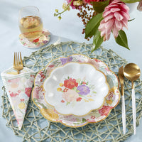 Thumbnail for Garden Blooms 62 Piece Party Tableware Set (16 Guests)