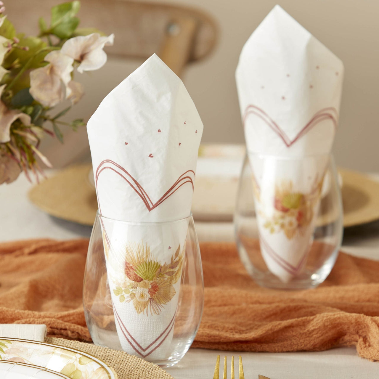 Boho 2 Ply Paper Napkins (Set of 30) Alternate Image 4, Kate Aspen | Napkin