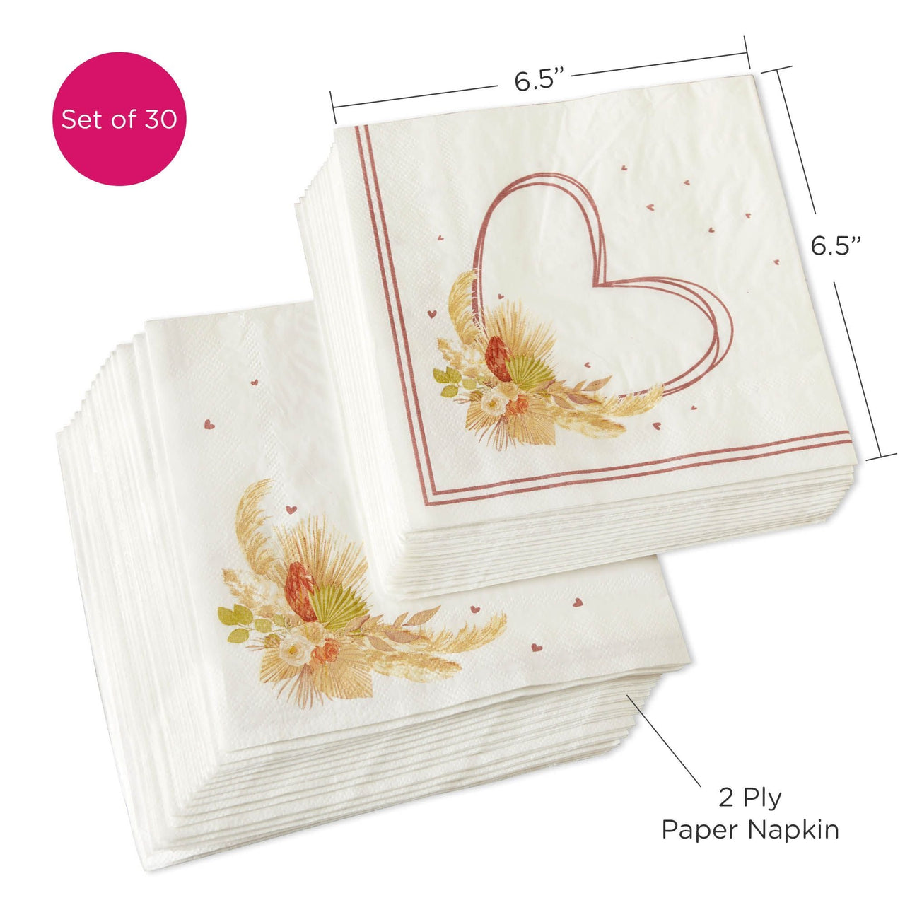 Boho 2 Ply Paper Napkins (Set of 30) Alternate Image 6, Kate Aspen | Napkin