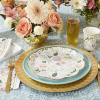 Thumbnail for Floral 9 in. Premium Paper Plates (Set of 16) Alternate Image 2, Kate Aspen | Paper Plates