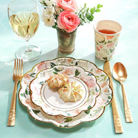 Thumbnail for Floral 9 in. Premium Paper Plates (Set of 16) Alternate Image 7, Kate Aspen | Paper Plates