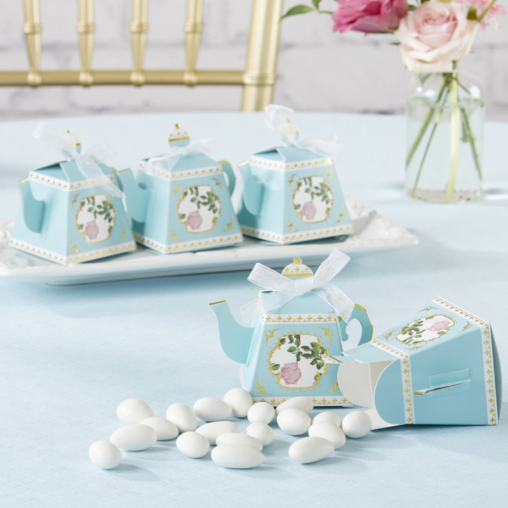 Tea Time Whimsy Teapot Favor Box - Blue (Set of 24) Alternate Image 7, Kate Aspen | Favor Boxes