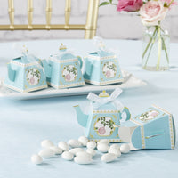 Thumbnail for Tea Time Whimsy Teapot Favor Box - Blue (Set of 24) Alternate Image 7, Kate Aspen | Favor Boxes