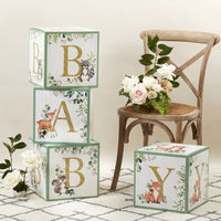 Woodland Baby Block Box (Set of 4) Alternate Image 3, Kate Aspen | Photo Props