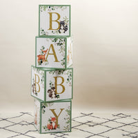Woodland Baby Block Box (Set of 4) Alternate Image 9, Kate Aspen | Photo Props