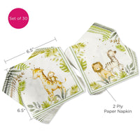 Thumbnail for Safari Baby 2 Ply Paper Napkins (Set of 30)