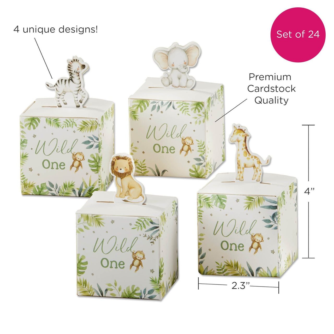 Safari Baby Favor Box (Set of 24) Alternate Image 6, Kate Aspen | Favor Box