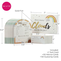 Boho Rainbow Baby Advice Card & Baby Shower Game (Set of 50) Alternate Image 6, Kate Aspen | Games and Advice Cards