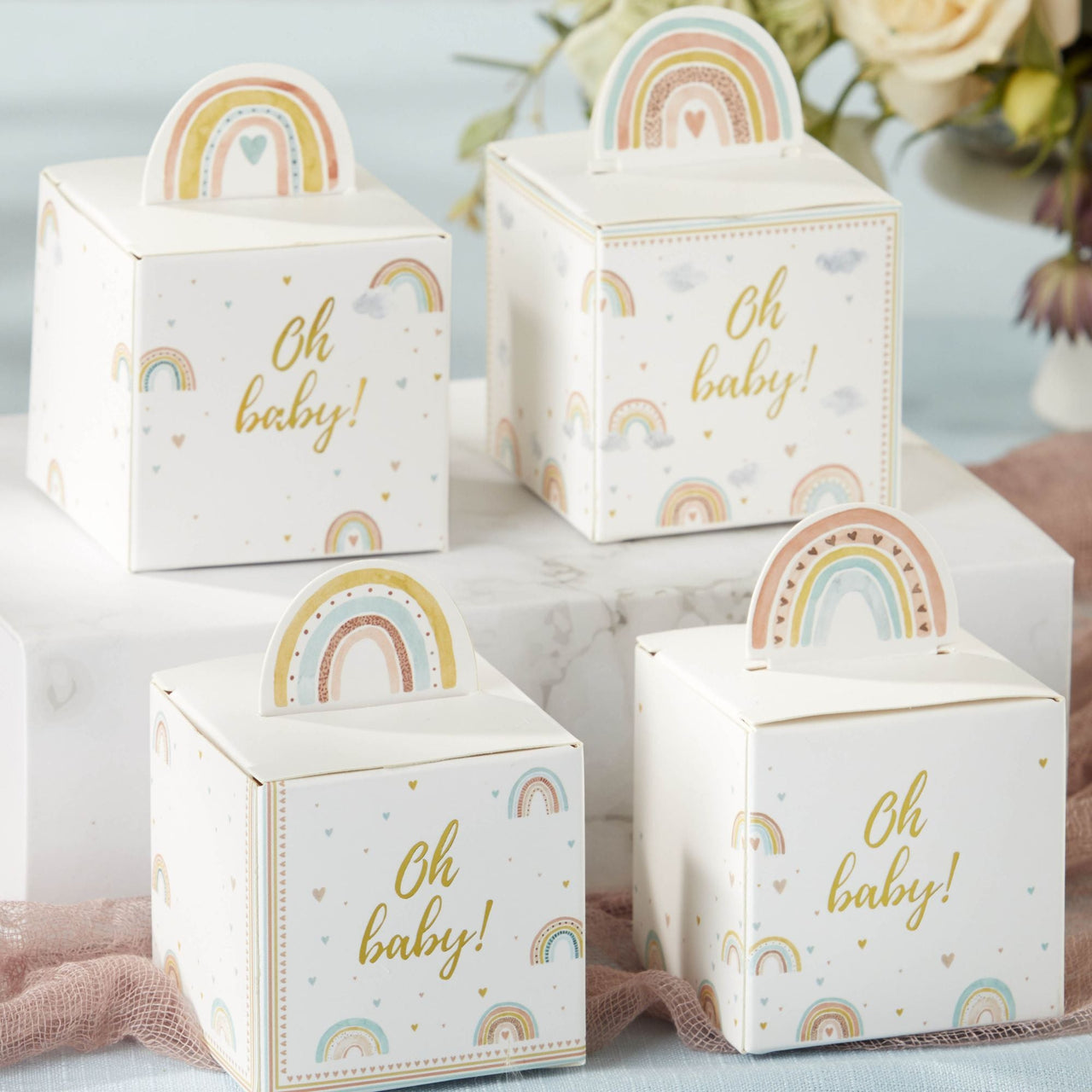 Boho Rainbow Baby Favor Box (Set of 24) Alternate Image 2, Kate Aspen | Favor Box