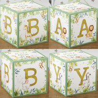 Safari Baby Block Box (Set of 4) Alternate Image 4, Kate Aspen | Decor Block Box