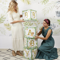 Thumbnail for Safari Baby Block Box (Set of 4) Alternate Image 7, Kate Aspen | Decor Block Box