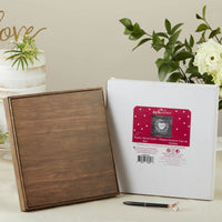 Thumbnail for Rustic Brown Wood Card Box Alternate Image 5, Kate Aspen | Card Box