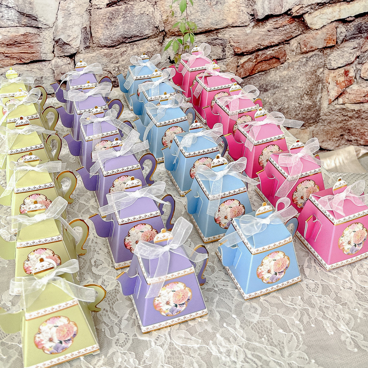 Tea Time Party Favor Box - Assorted (Set of 24) Main Image, Kate Aspen | Favor Box