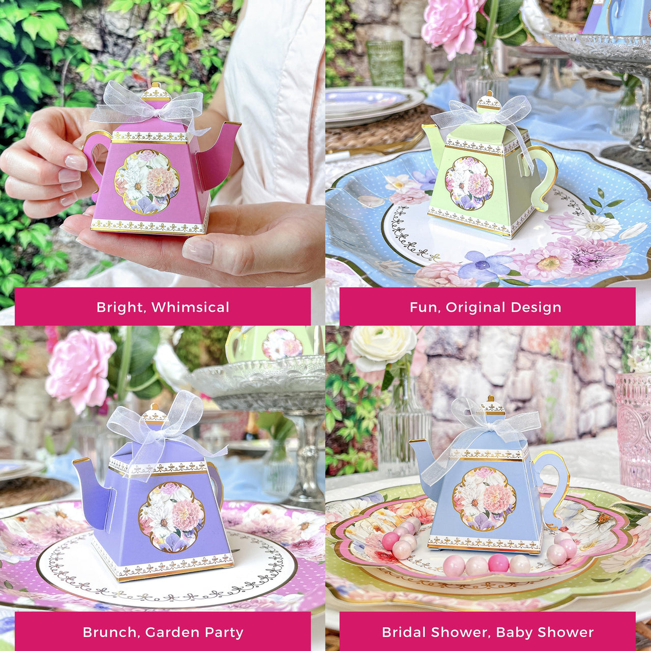 Tea Time Party Favor Box - Assorted (Set of 24) Alternate Image 5, Kate Aspen | Favor Box