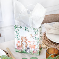 Thumbnail for Woodland Baby Shower Gift Bag (Set of 24) Alternate Image 7, Kate Aspen | Favor Bag