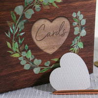 Thumbnail for Rustic Brown Wood Card Box - Updated Alternate Image 3 - Kate Aspen